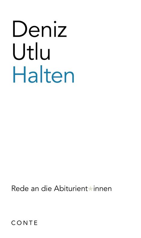 Deniz Utlu: Halten, Buch