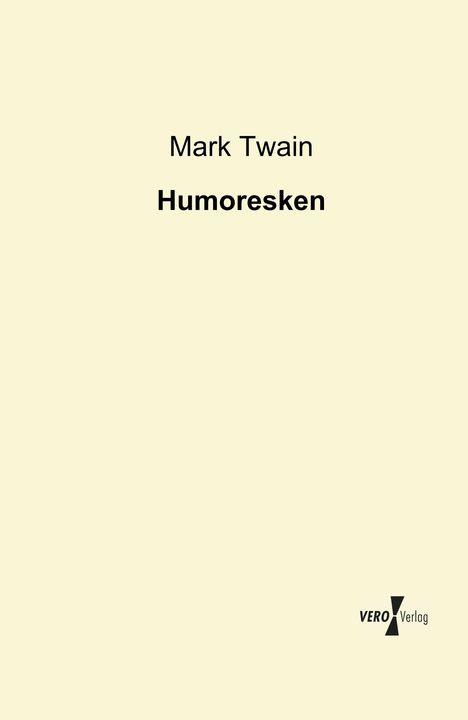 Mark Twain: Humoresken, Buch