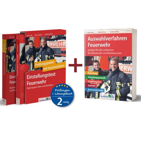 Kurt Guth: Paket - Einstellungstest + Auswahlverfahren Feuerwehr, 2 Bücher