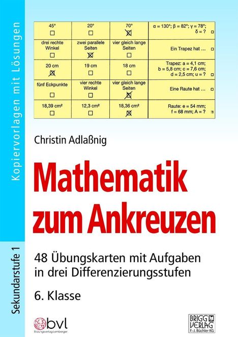 Christin Adlaßnig: Mathematik zum Ankreuzen 6. Klasse, Buch