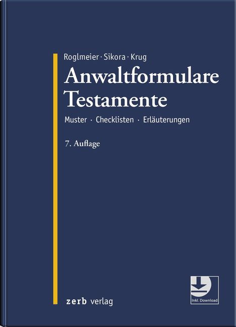 Anwaltformulare Testamente, Buch