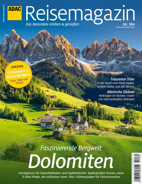 ADAC Reisemagazin 08/21 mit Titelthema Dolomiten, Buch