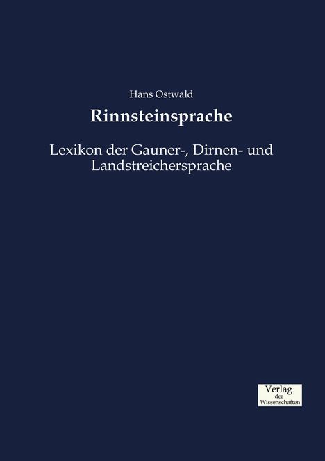 Hans Ostwald: Rinnsteinsprache, Buch
