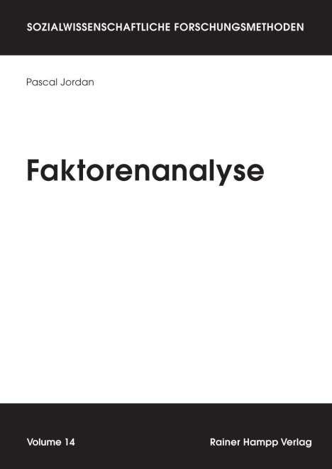 Pascal Jordan: Faktorenanalyse, Buch