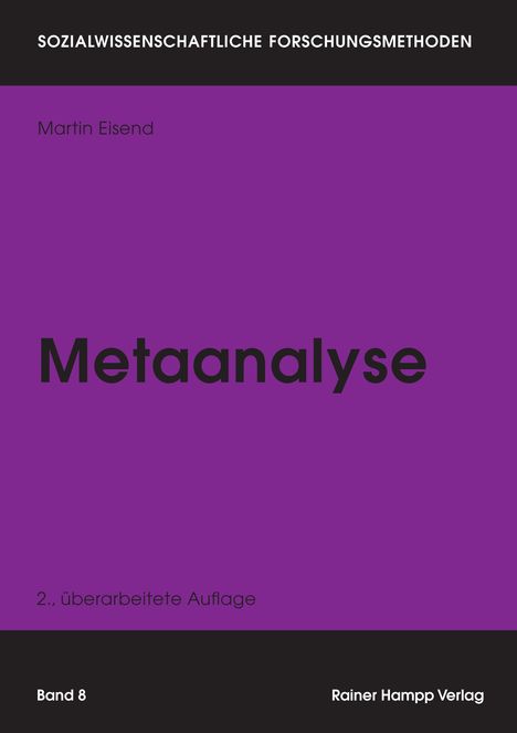 Martin Eisend: Metaanalyse, Buch