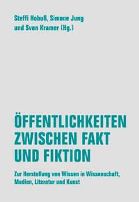 Öffentlichkeiten zwischen Fakt und Fiktion, Buch