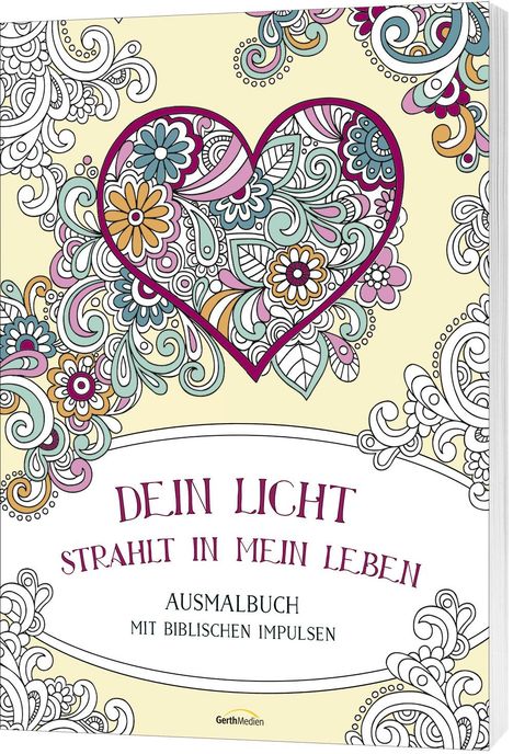 Dein Licht strahlt in mein Leben - Ausmalbuch, Buch