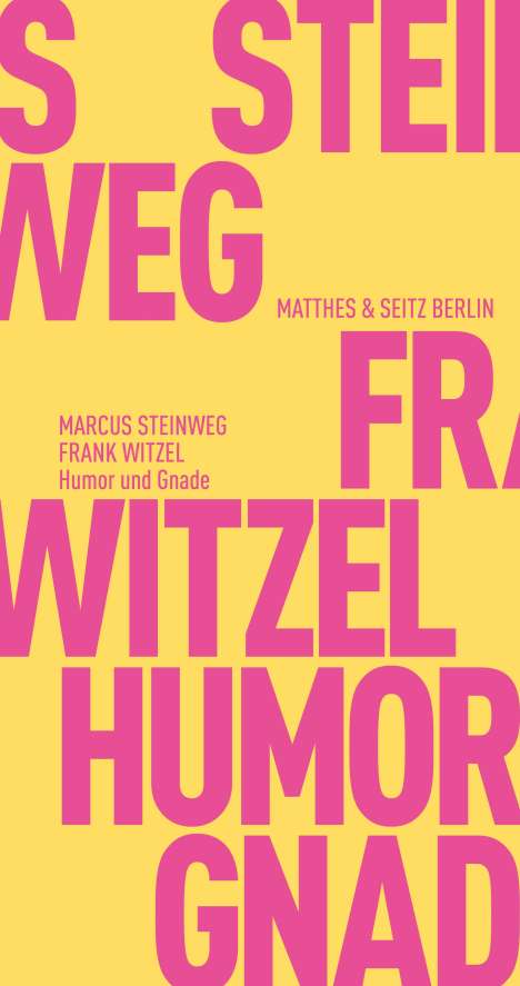Frank Witzel (geb. 1962): Humor und Gnade, Buch