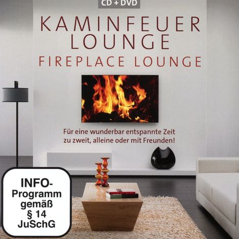 Kaminfeuer Lounge, 1 CD und 1 DVD