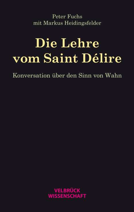 Peter Fuchs: Fuchs, P: Lehre vom Saint Délire, Buch