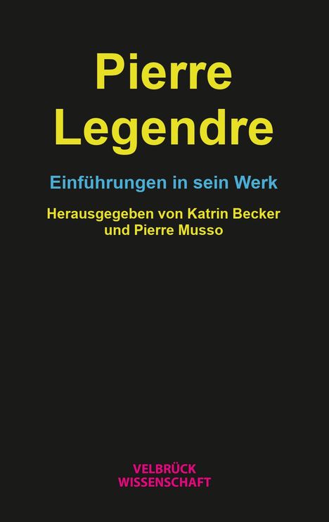 Pierre Legendre, Buch