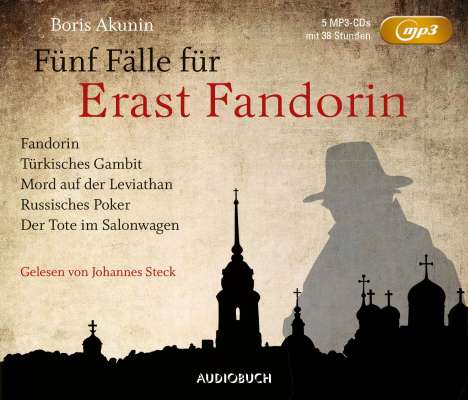 Boris Akunin: Fünf Fälle für Erast Fandorin, MP3-CD