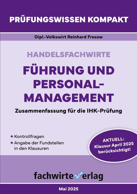 Reinhard Fresow: Handelsfachwirte: Führung und Personalmanagement, Buch