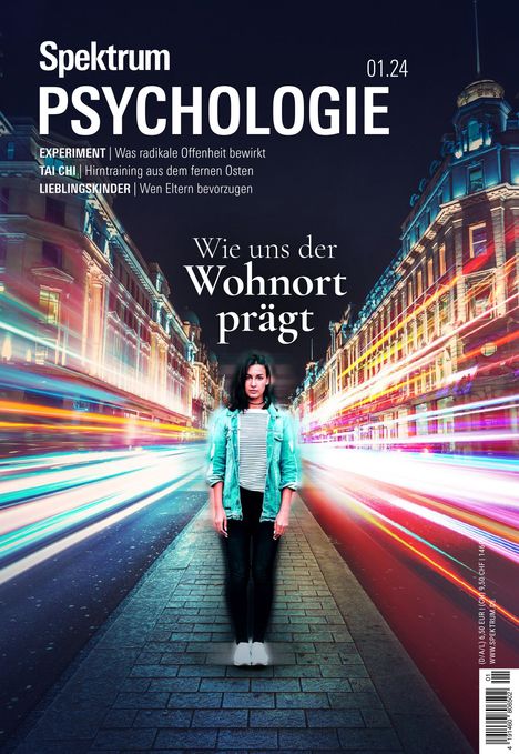 Spektrum der Wissenschaft: Spektrum Psychologie 1/2024 - Wie uns der Wohnort prägt, Buch