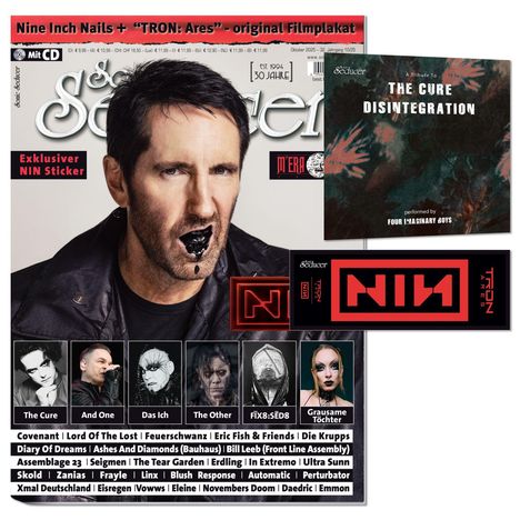 Nine Inch Nails + "TRON: Ares" - original Filmplakat. Exklusiver NIN Sticker. The Cure Disintegration.