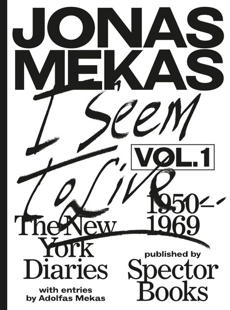 Jonas Mekas: I Seem to Live, Buch