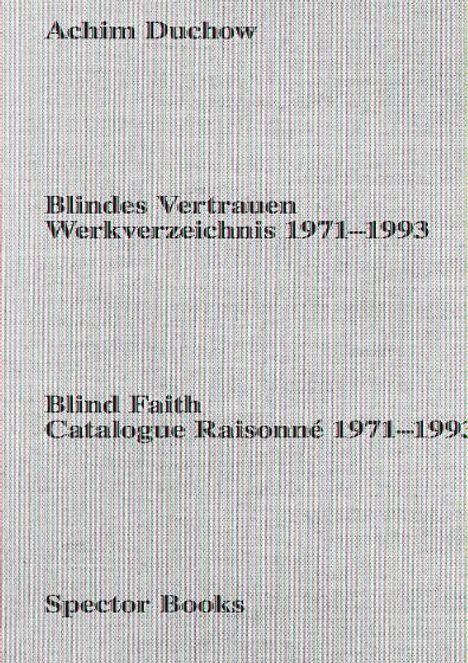 Achim Duchow: Blindes Vertrauen, Buch