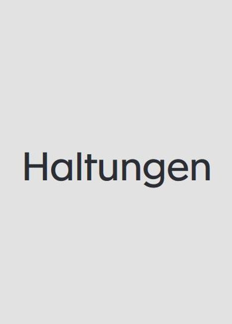 Florian Ebner, Andreas Langfeld (Hg.): Haltungen, Buch