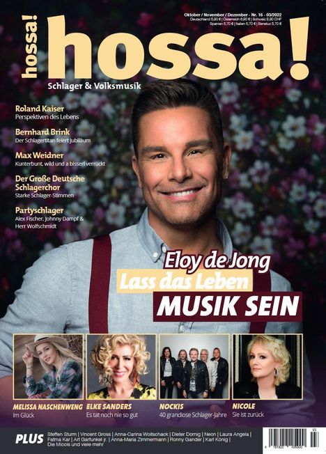 hossa! - Das Magazin für Volksmusik und Schlager! Ausgabe #16, Zeitschrift