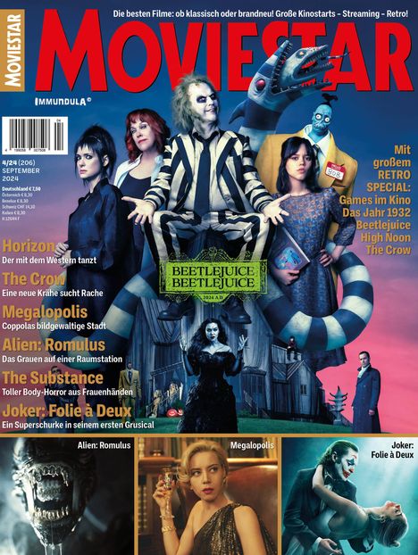 MOVIESTAR. Ausgabe September 2024 (#206), Zeitschrift