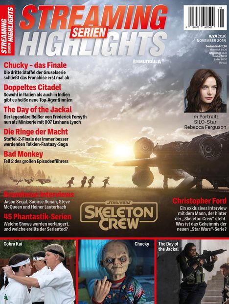 STREAMING SERIEN HIGHLIGHTS Ausgabe November 2024 (#319), Zeitschrift