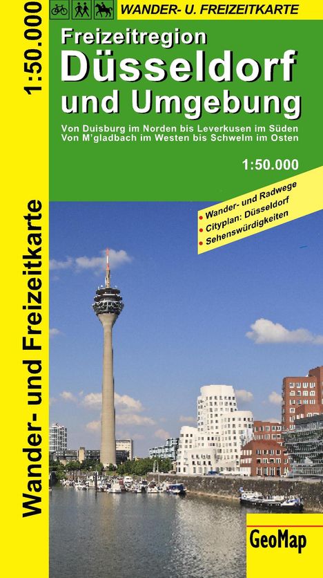 Radwanderkarte Düsseldorf und Umgebung 1 : 50 000, Karten