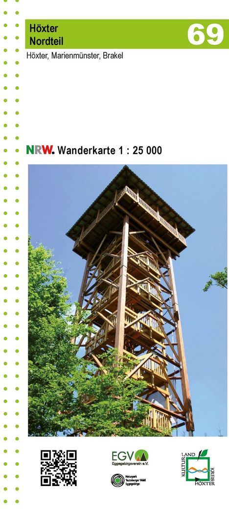 Höxter Nordteil Blatt 69 NRW Wanderkarte, Karten