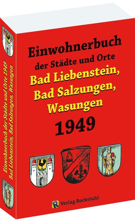 Einwohnerbuch der Städte und Orte BAD SALZUNGEN, WASUNGEN, BAD LIEBENSTEIN 1949, Buch