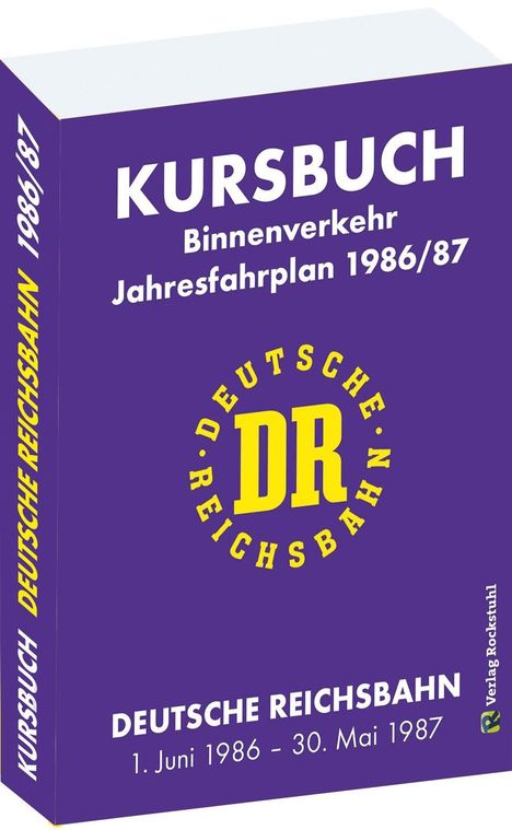 Kursbuch der Deutschen Reichsbahn 1986/1987, Buch