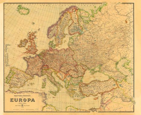 Historische Verkehrskarte von EUROPA 1942 [gerollt], Buch