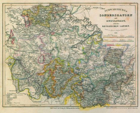 Radefeld Major: Major, R: Historische Karte: Fürstentum Schwarzburg-Sondersh, Karten