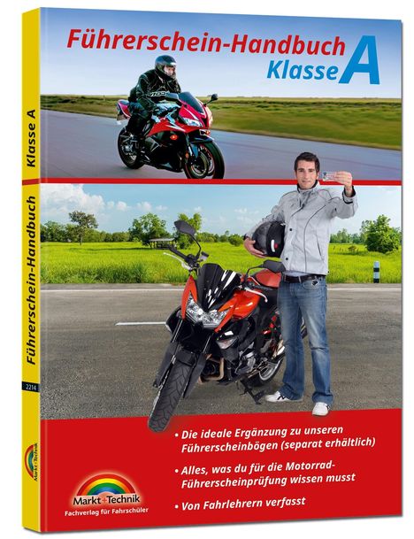 Führerschein Handbuch Klasse A, A1, A2 - Motorrad - top aktuell, Buch