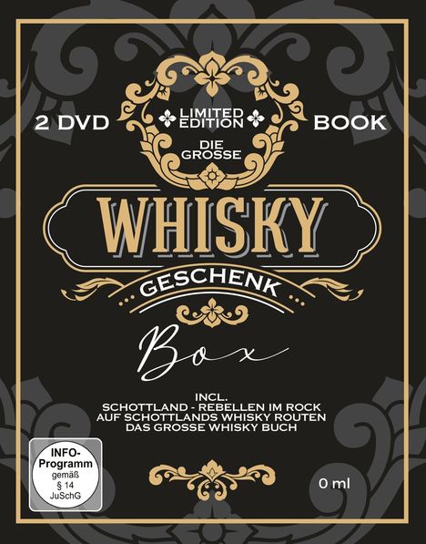 Die grosse Whisky-Geschenk-Box (Limited Edition inkl. Buch), 2 DVDs und 1 Buch