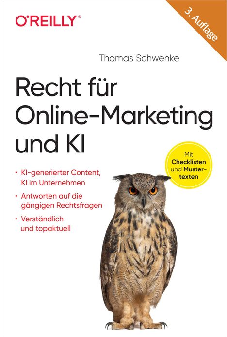 Thomas Schwenke: Recht für Online-Marketing und KI, Buch