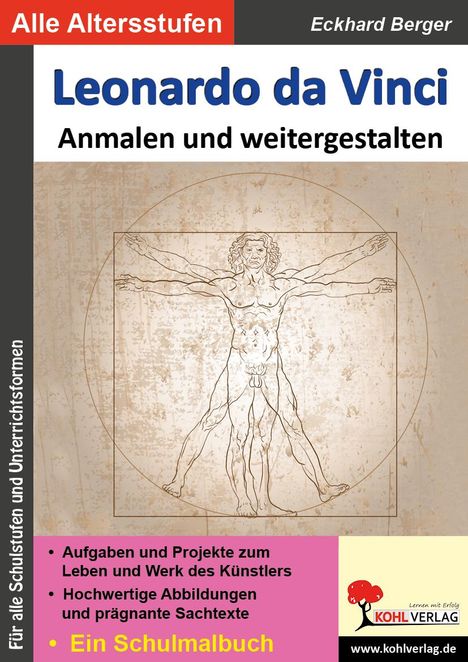 Eckhard Berger: Leonardo da Vinci ... anmalen und weitergestalten, Buch