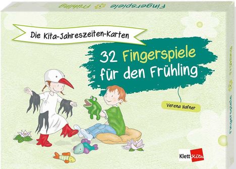 Verena Hafner: Die Kita-Jahreszeiten-Karten: 32 Fingerspiele für den Frühling, Buch