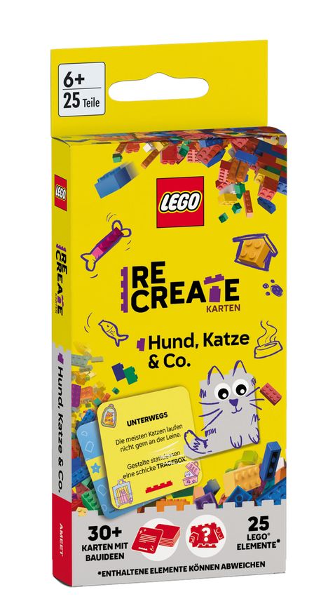 LEGO® - ReCreate Karten - Hund, Katze & Co., Buch