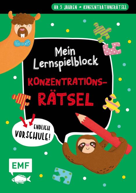 Endlich Vorschule! Mein Lernspielblock - Konzentrationsrätse, Buch