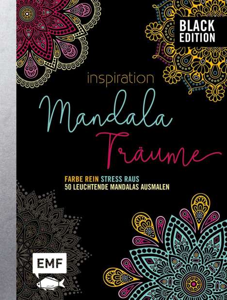 Black Edition: Inspiration Mandala Träume, Buch