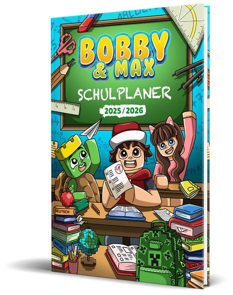 Bobby &amp; Max: Bobby &amp; Max - Schulplaner 2025/2026, Kalender