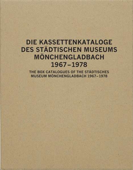 Kassettenkataloge des Städtischen Museums Mönchengladbach, Buch