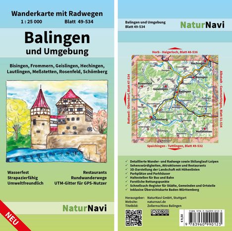 Balingen und Umgebung 1 : 25 000, Karten