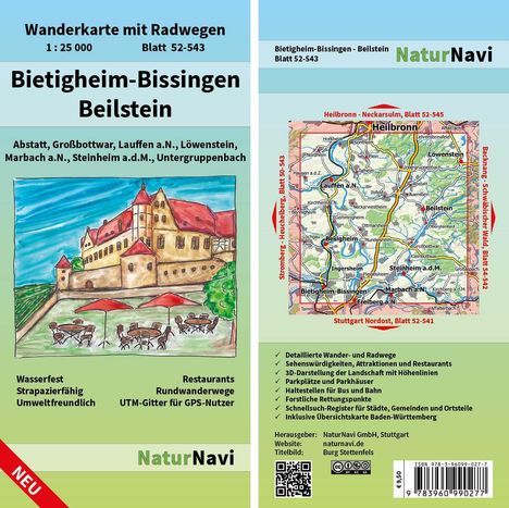 Bietigheim-Bissingen - Beilstein 1 : 25 000, Blatt 52-543, Karten