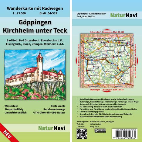 Göppingen - Kirchheim unter Teck 1 : 25 000, Blatt 54-539, Karten