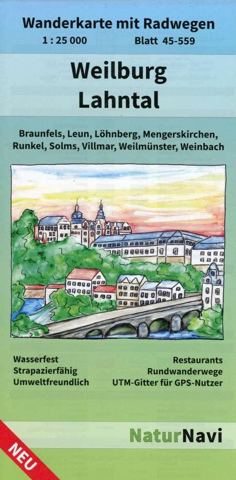 Weilburg - Lahntal 1 : 25 000, Blatt 45-559, Karten