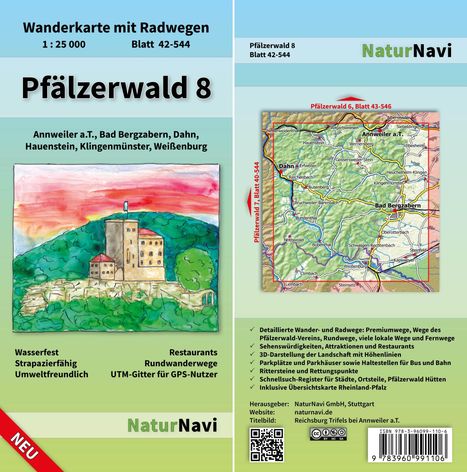 Pfälzerwald 8. Blatt 42-544, 1 : 25 000, Karten