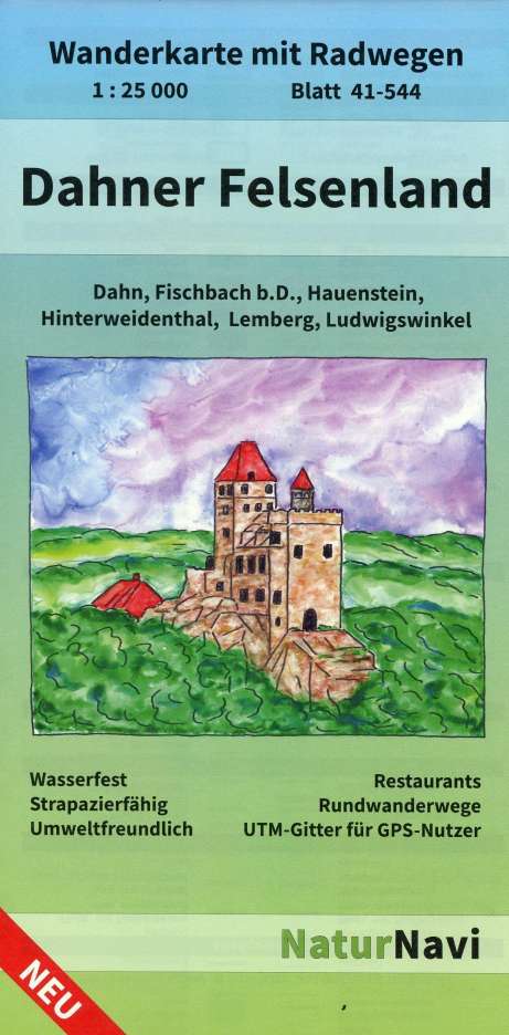 Dahner Felsenland, Blatt 41-544, 1 : 25 000, Karten