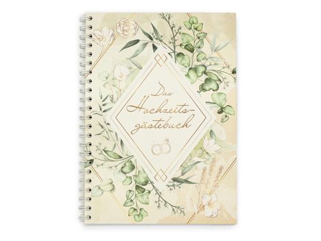 familiawedding Greenery - Design Gästebuch zur Hochzeit, Buch