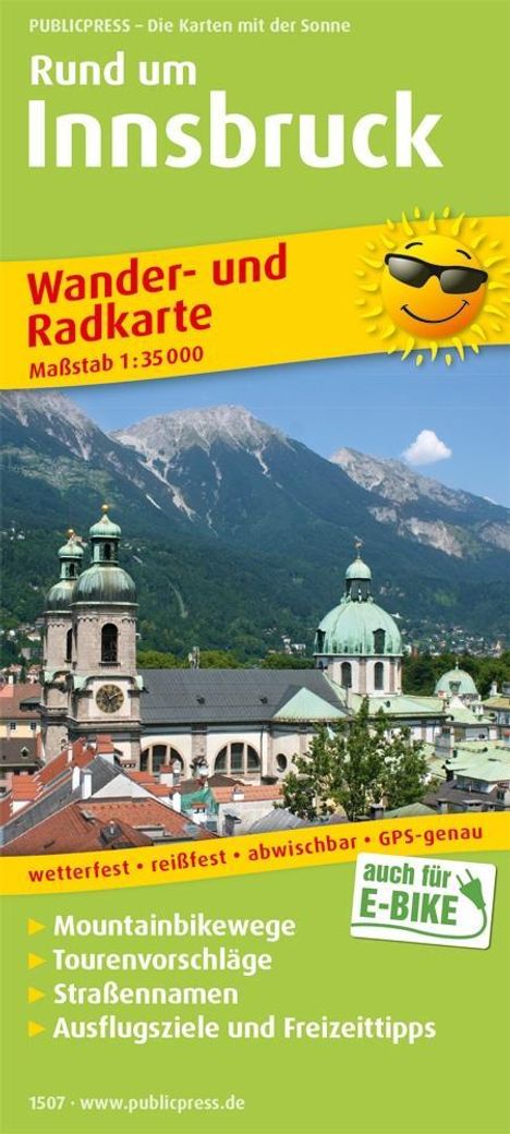 Rund um Innsbruck Wander- und Radkarte 1 : 35 000, Diverse