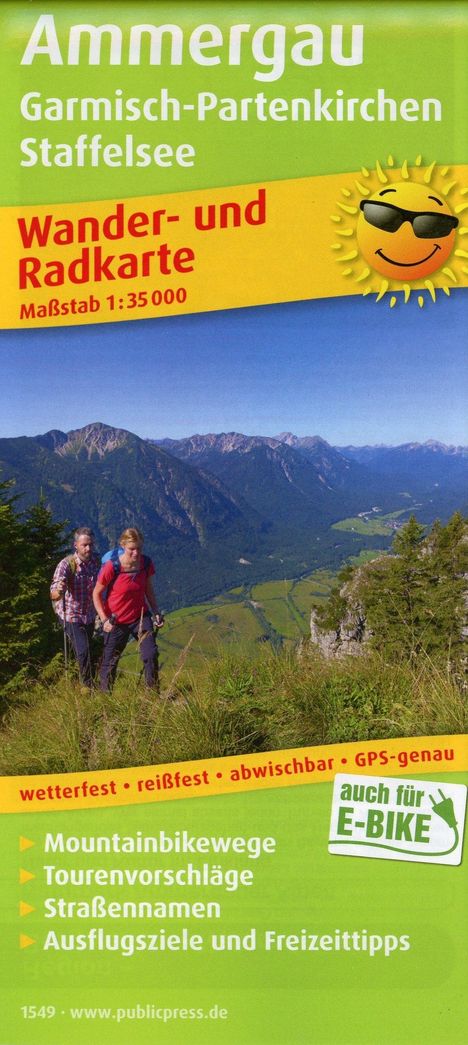 Ammergau, Garmisch-Partenkirchen, Staffelsee 1:35 000, Karten